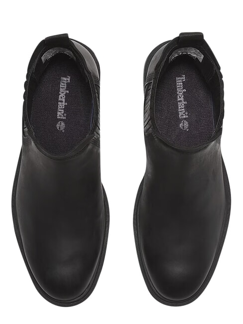 BRIMFIELD Botines bajos de piel negro de grano completo - Zapatos Mujer