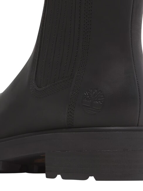 BRIMFIELD Botines bajos de piel negro de grano completo - Zapatos Mujer