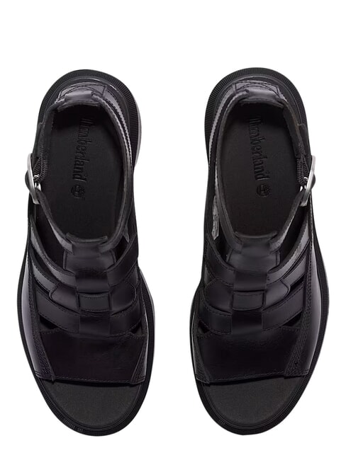 ALLINGTON Sandalia alta de pescador negro de grano completo - Zapatos Mujer