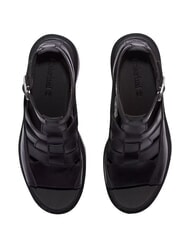 TIMBERLAND ALLINGTON Sandalia alta de pescador negro de grano completo - Zapatos Mujer - 5