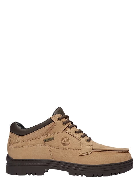 HERITAGE Bot&iacute;n de piel nobuk beige md con marr&oacute;n oscuro - Zapatos Hombre