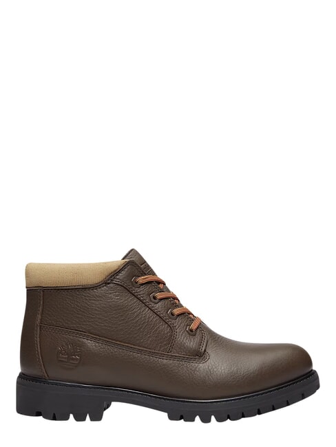 PREMIUM MID  Botines de piel impermeables marr&oacute;n oscuro fg w olv - Zapatos Hombre