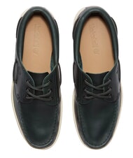 TIMBERLAND PORTOFINO mocas&iacute;n de cuero verde oscuro - Zapatos Hombre - 3