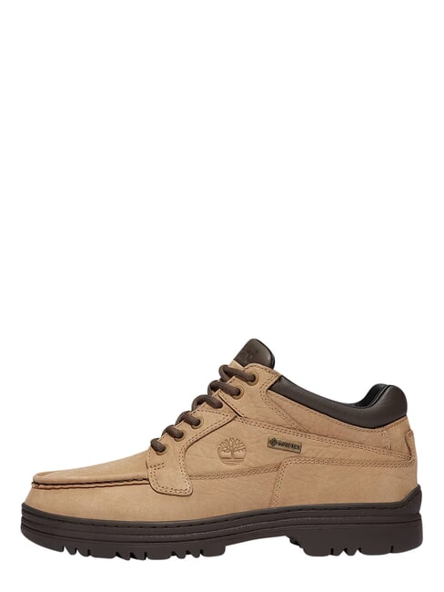 HERITAGE Bot&iacute;n de piel nobuk beige md con marr&oacute;n oscuro - Zapatos Hombre