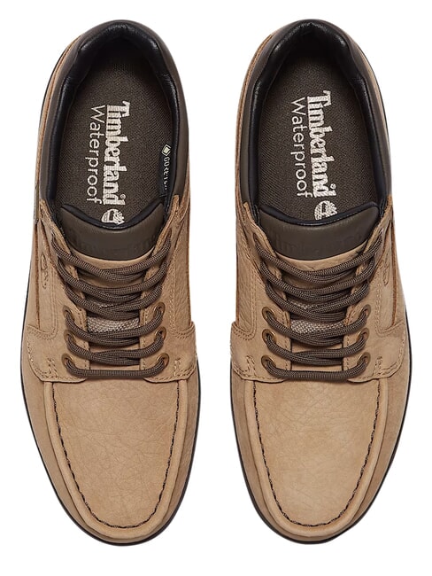 HERITAGE Bot&iacute;n de piel nobuk beige md con marr&oacute;n oscuro - Zapatos Hombre