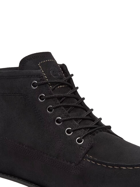 BRITTON MILLS botas de cuero ante negro - Zapatos Hombre