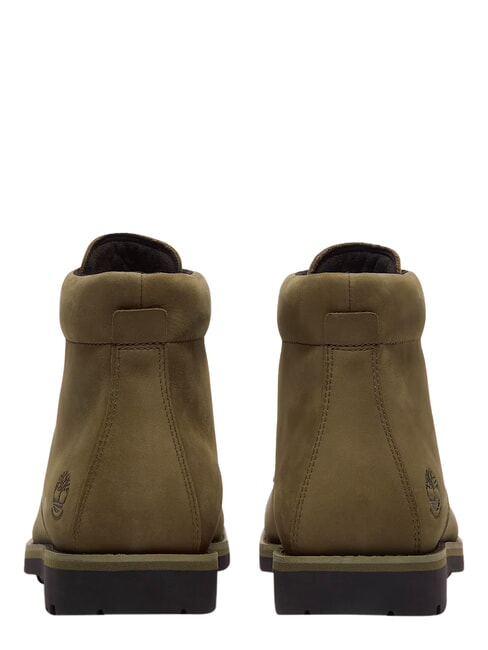 ALDEN BROOK Bot&iacute;n de piel impermeable nobuk de color verde oliva oscuro - Zapatos Hombre