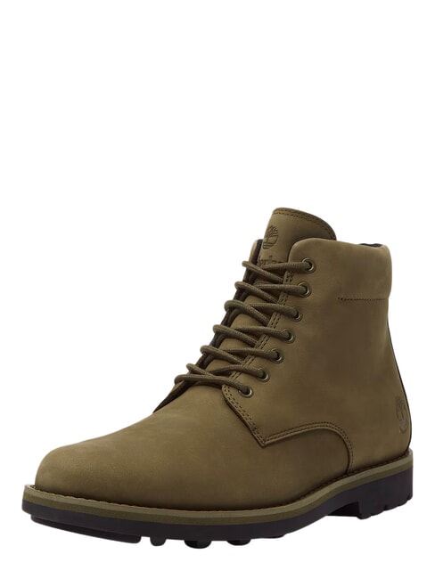 ALDEN BROOK Bot&iacute;n de piel impermeable nobuk de color verde oliva oscuro - Zapatos Hombre