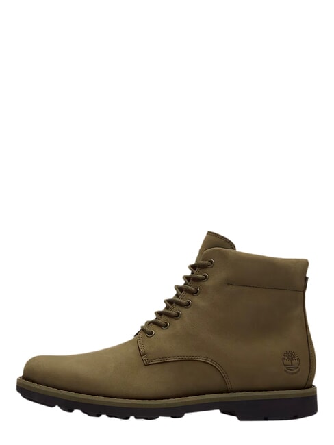 ALDEN BROOK Bot&iacute;n de piel impermeable nobuk de color verde oliva oscuro - Zapatos Hombre