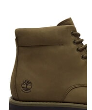 TIMBERLAND ALDEN BROOK Bot&iacute;n de piel impermeable nobuk de color verde oliva oscuro - Zapatos Hombre - 9