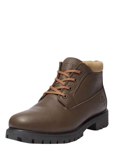 PREMIUM MID  Botines de piel impermeables marr&oacute;n oscuro fg w olv - Zapatos Hombre