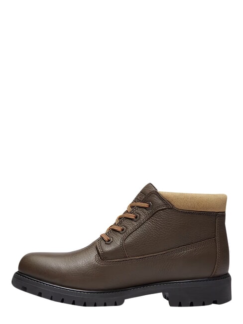 PREMIUM MID  Botines de piel impermeables marr&oacute;n oscuro fg w olv - Zapatos Hombre