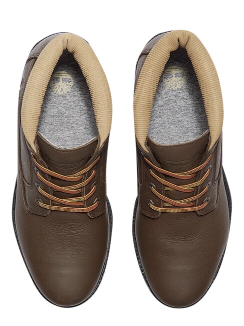 PREMIUM MID  Botines de piel impermeables marr&oacute;n oscuro fg w olv - Zapatos Hombre