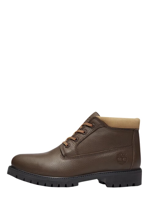 PREMIUM MID  Botines de piel impermeables marr&oacute;n oscuro fg w olv - Zapatos Hombre