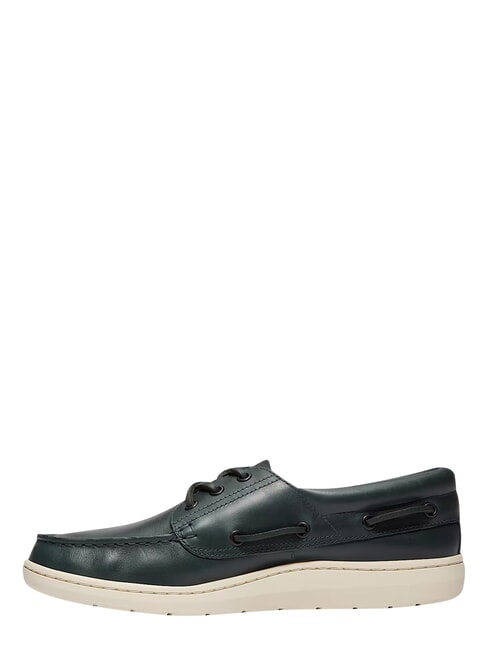 PORTOFINO mocas&iacute;n de cuero verde oscuro - Zapatos Hombre