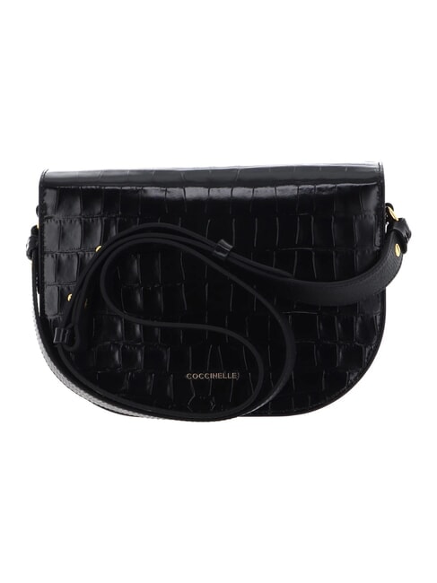 CAMPIONARIO - DEW CROCO SHINY SOFT Minibolso de hombro negro - Bolsos Mujer