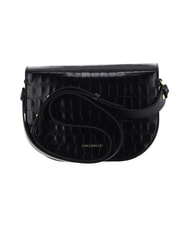 COCCINELLE CAMPIONARIO - DEW CROCO SHINY SOFT Minibolso de hombro negro - Bolsos Mujer - 3