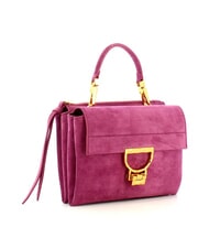 COCCINELLE CAMPIONARIO - ARLETTIS SUEDE DROPLET Mini bolso de piel con bandolera rosa pulpa - Bolsos Mujer - 2
