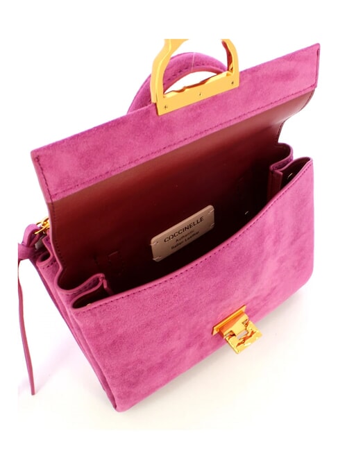 CAMPIONARIO - ARLETTIS SUEDE DROPLET Mini bolso de piel con bandolera rosa pulpa - Bolsos Mujer