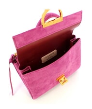 COCCINELLE CAMPIONARIO - ARLETTIS SUEDE DROPLET Mini bolso de piel con bandolera rosa pulpa - Bolsos Mujer - 4