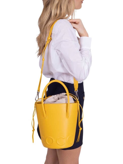 CAMPIONARIO - MYRTHA MAXI LOG Bolso de mano tipo cubo con correa para el hombro. soleado - Bolsos Mujer