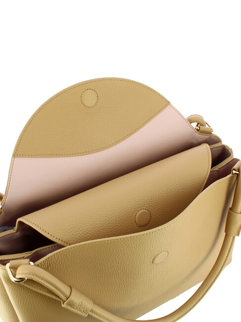 CAMPIONARIO - ECLYPS Bolso de cuero beige fresco - Bolsos Mujer
