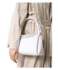 COCCINELLE CAMPIONARIO - ECLYPS Bolso bandolera de piel martillada blanco brillante - Bolsos Mujer - 2