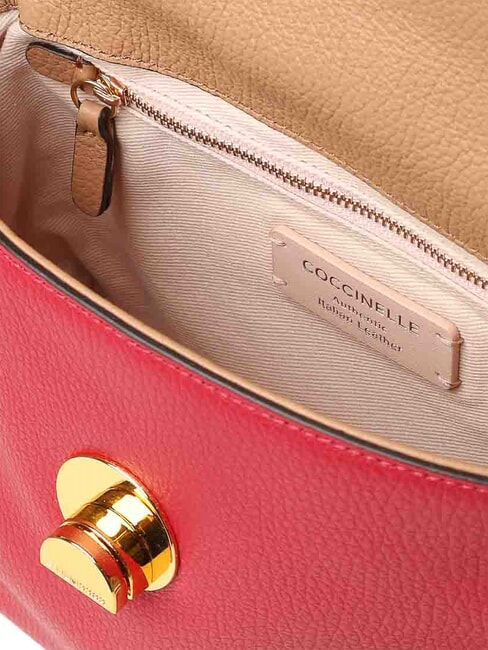 CAMPIONARIO - LIYA Turnlock Bolso de hombro sangr&iacute;a/piel - Bolsos Mujer