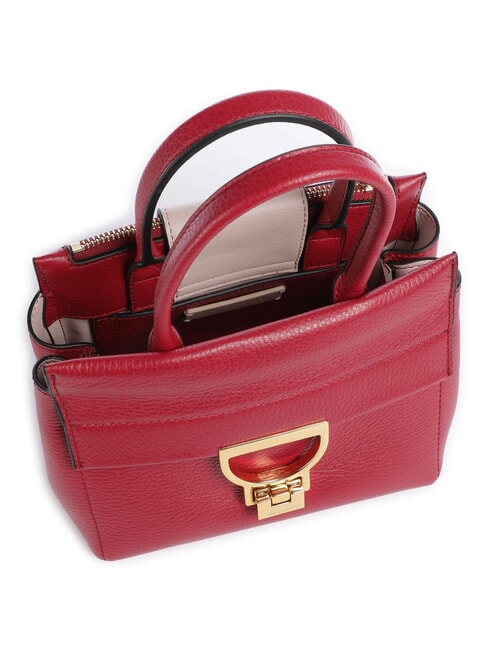 CAMPIONARIO - ARLETTIS Mini bolso de piel con bandolera sangr&iacute;a - Bolsos Mujer