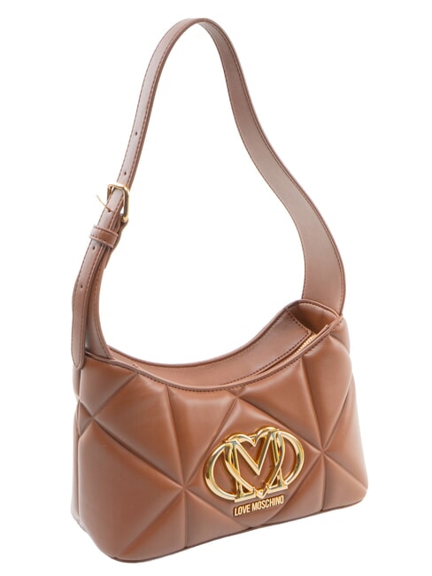 EMBOSSED Bolso de hombro marr&oacute;n - Bolsos Mujer