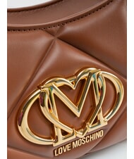LOVE MOSCHINO EMBOSSED Bolso de hombro marr&oacute;n - Bolsos Mujer - 3