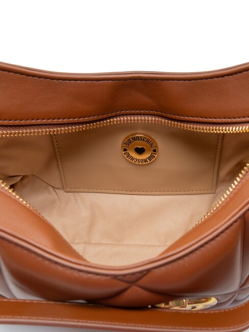 EMBOSSED Bolso de hombro marr&oacute;n - Bolsos Mujer
