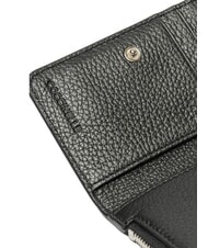 COCCINELLE CAMPIONARIO - METALLIC PEPITA Cartera de cuero negro - Carteras Mujer - 3