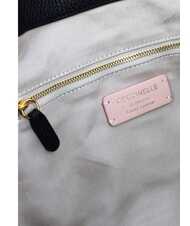 COCCINELLE CAMPIONARIO - ISABELA CANVAS Bolso hobo de lona y piel natural / noir - Bolsos Mujer - 4