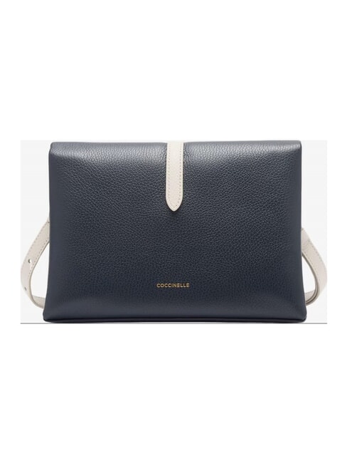 CAMPIONARIO - DORIAN BICOLOR Bolso de hombro de piel medianoche b/blanco - Bolsos Mujer