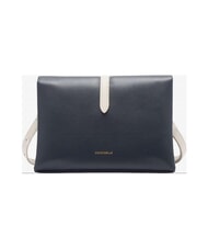COCCINELLE CAMPIONARIO - DORIAN BICOLOR Bolso de hombro de piel medianoche b/blanco - Bolsos Mujer - 3