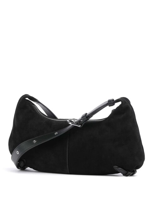 CAMPIONARIO - ABIGAIL SUEDE B Bolso de hombro negro - Bolsos Mujer