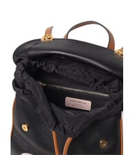 COCCINELLE CAMPIONARIO - CAMPUS TRICOLOR Mochila de cuero negro/corderos/cuir - Bolsos Mujer - 3