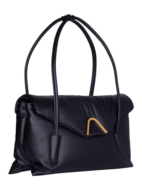 CAMPIONARIO - CHESTER PUFFY SMOOTH Bolso de hombro negro - Bolsos Mujer