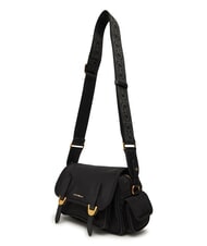 COCCINELLE CAMPIONARIO - CAMPUS PUFFY NY Bolso de hombro de nailon y piel negro - Bolsos Mujer - 3