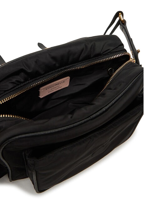 CAMPIONARIO - CAMPUS PUFFY NY Bolso de hombro de nailon y piel negro - Bolsos Mujer