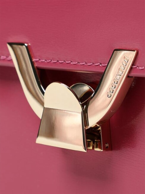CAMPIONARIO - DEW SHINY CALF  Mini bolso bandolera, en piel. palo de rosa - Bolsos Mujer