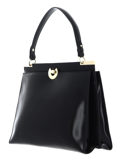 CAMPIONARIO - BINXIE SHINY CALF Minibolso con correa para el hombro negro - Bolsos Mujer