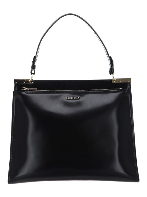 CAMPIONARIO - BINXIE SHINY CALF Minibolso con correa para el hombro negro - Bolsos Mujer