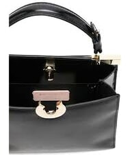 COCCINELLE CAMPIONARIO - BINXIE SHINY CALF Minibolso con correa para el hombro negro - Bolsos Mujer - 4