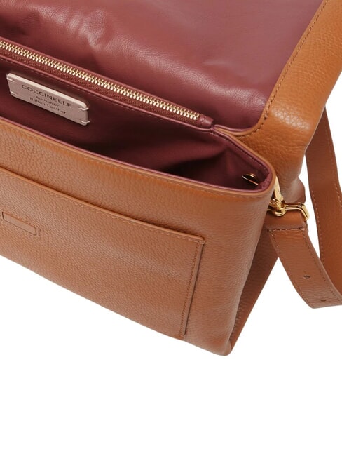 CAMPIONARIO - DORIAN Bolso de hombro de piel martillada. CUIR - Bolsos Mujer