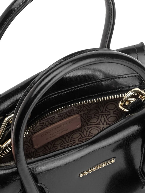 CAMPIONARIO - LORD SHINY CALF Bolso de mano con correa para el hombro. negro - Bolsos Mujer