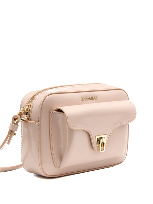 CAMPIONARIO - BEAT SHINY CALF Mini bolso bandolera de piel brillante rosetas - Bolsos Mujer
