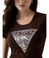 GUESS ZEBRA TRIANGLE Camiseta de manga corta marr&oacute;n regio - camiseta - 5