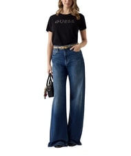 GUESS STUDS SCRIPT Camiseta de manga corta jetbla - camiseta - 4